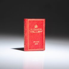 Form and Order of the Service that is to be Performed and the Ceremonies that are to be Observed in the Coronation of Her Majesty Queen Elizabeth II, in miniature, published in 1953.