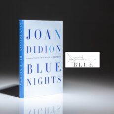 Signed first edition of Blue Nights by Joan Didion.