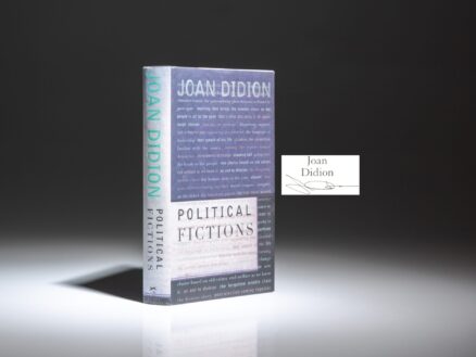 Signed first edition of Political Fictions by Joan Didion.