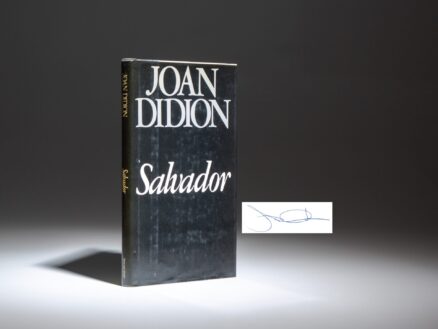 Signed first edition of Salvador by Joan Didion.
