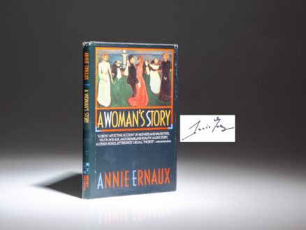 The first American edition, first printing of A Woman's Story, signed by Annie Ernaux.