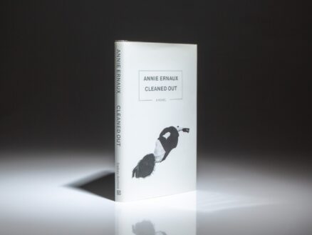 The first American edition, first printing of Cleaned Out, signed by Annie Ernaux on a bookplate.