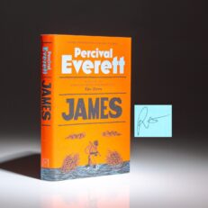 Signed first U.K. edition of James by Percival Everett.