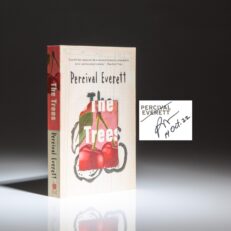 Signed first U.K. edition of The Trees by Percival Everett.