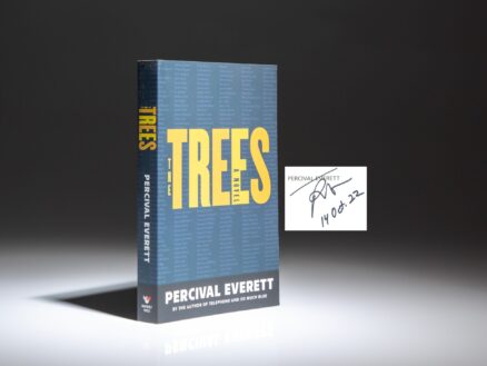 Signed first paperback edition of The Trees: A Novel by Percival Everett.