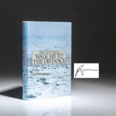 First edition, first printing of Walk Me to the Distance by Percival Everett, signed by the author on a laid-in card.