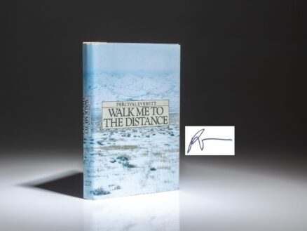 First edition, first printing of Walk Me to the Distance by Percival Everett, signed by the author on a laid-in card.