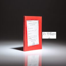 Signed uncorrected proof of Taking Care by Joy Williams, with original advertisement from Random House Publishers.