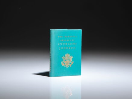 A limited edition miniature of The Inaugural Address of Lyndon Baines Johnson.