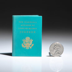A limited edition miniature of The Inaugural Address of Lyndon Baines Johnson.