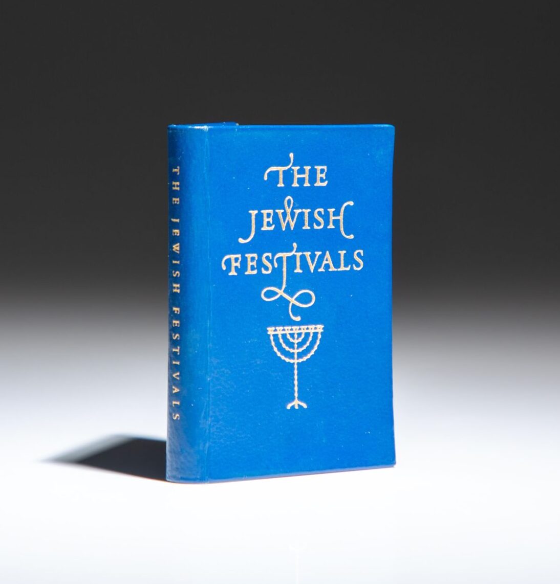 The limited miniature edition of The Jewish Festivals by Lewis Jacobs, published in 1961 by Achille St. Onge.