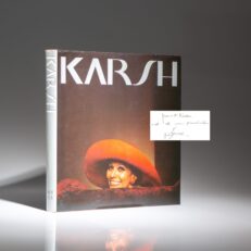 Signed first edition of Karsh: A Fifty-Year Retrospective by Yousuf Karsh.
