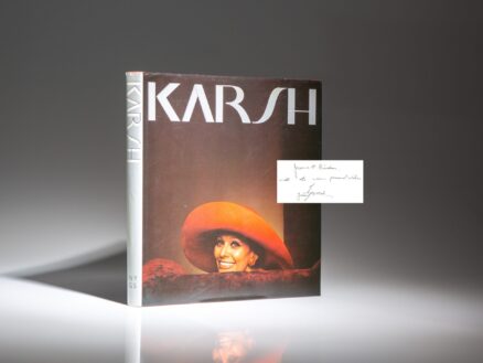 Signed first edition of Karsh: A Fifty-Year Retrospective by Yousuf Karsh.