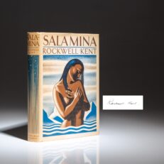 Signed first edition of Salamina by Rockwell Kent, in first state dust jacket.