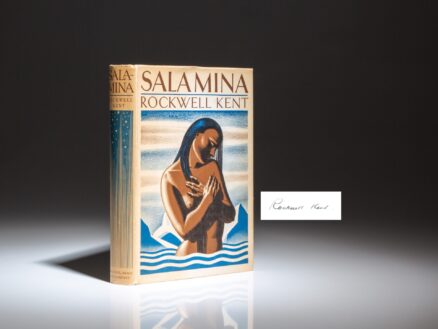 Signed first edition of Salamina by Rockwell Kent, in first state dust jacket.