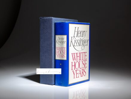 Signed first edition, first printing of White House Years by Henry A. Kissinger.