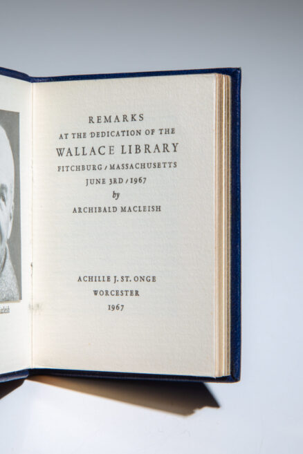 Remarks at the Dedication of the Wallace Library - Image 3