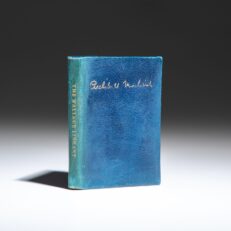 Signed limited edition of Remarks at the Dedication of the Wallace Library by Archibald Macleish, in miniature.