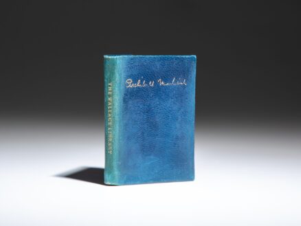 Signed limited edition of Remarks at the Dedication of the Wallace Library by Archibald Macleish, in miniature.