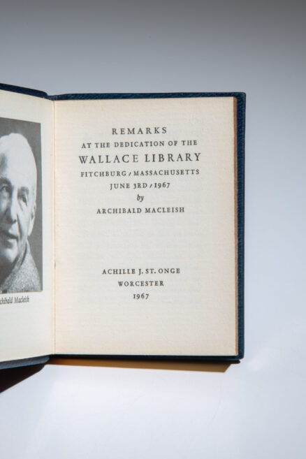 Remarks at the Dedication of the Wallace Library - Image 3