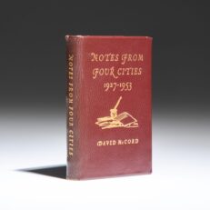 Limited edition miniature of Notes From Four Cities, 1927-1953 by David McCord.