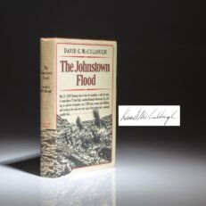 First edition, first printing of The Johnstown Flood, signed by David McCullough.