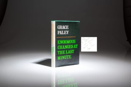 Signed first edition of Enormous Changes at the Last Minute by Grace Paley.