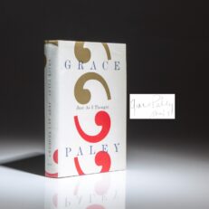 Signed first edition of Just as I Thought by Grace Paley.