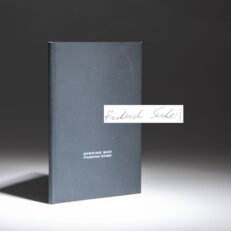 Signed first edition of Evening Man by Frederick Seidel.