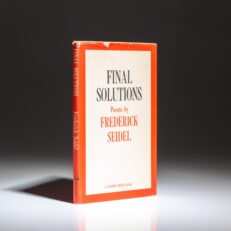 First edition of Final Solutions by Frederick Seidel.