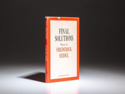 First edition of Final Solutions by Frederick Seidel.