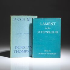 First edition of Lament for the Sleepwalker by Dustan Thompson, with letters between literary agents confirming publication history of the poems.