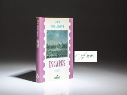 Signed first edition of Escapes: Stories by Joy Williams.