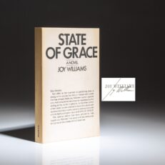 Signed advance reading copy of State of Grace by Joy Williams.