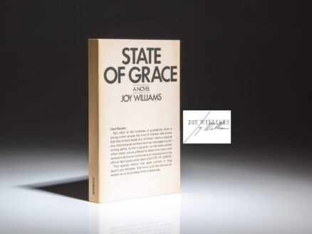 Signed advance reading copy of State of Grace by Joy Williams.