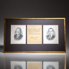 The Presidential Proclamation of Pardon of Richard Nixon, signed by President Gerald R. Ford in 1979.