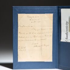 Handwritten letter from former President Rutherford B. Hayes, while at his home in Fremont Ohio, in 1891.