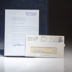 Signed letter from Mother Teresa regarding the Yugoslav Wars in 1993. Typed letter on Mission of Charity stationery to the Catholic Worker House of Detroit, Michigan.