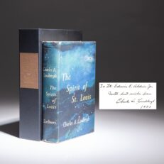 The Spirit of St. Louis, inscribed by Charles A. Lindbergh to Apollo Astronaut, Buzz Aldrin.