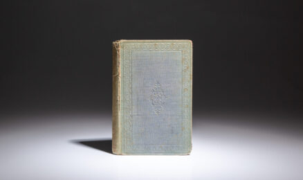The first edition, first printing of Lives And Speeches Of Abraham Lincoln and Hannibal Hamlin by William D. Howells, the first Lincoln campaign biography.