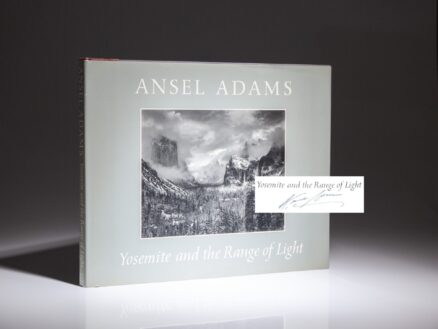 Signed first edition, first printing of Yosemite and the Range of Light by Ansel Adams.