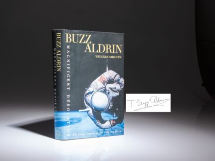 First edition, first printing of Magnificent Desolation: The Long Journey Home From The Moon, signed by Apollo astronaut Buzz Aldrin.