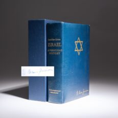 Signed limited edition of Israel: A Personal History by David Ben-Gurion.