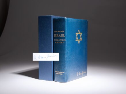 Signed limited edition of Israel: A Personal History by David Ben-Gurion.