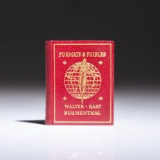 Limited edition of Formats & Foibles by Walter Hart Blumenthal, in miniature, published in 1956 by Achille St. Onge.