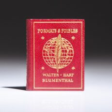 Limited edition of Formats & Foibles by Walter Hart Blumenthal, in miniature, published in 1956 by Achille St. Onge.
