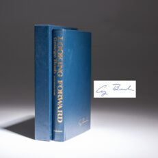 Signed limited edition of Looking Forward by Vice President George H.W. Bush, published before his successful presidential campaign.