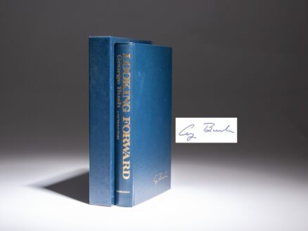 Signed limited edition of Looking Forward by Vice President George H.W. Bush, published before his successful presidential campaign.