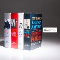 The Years Of Lyndon Johnson by Robert A. Caro, all first printings and individually signed by the author.