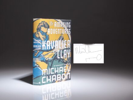 Signed first edition of The Amazing Adventures of Kavalier and Clay by Michael Chabon.